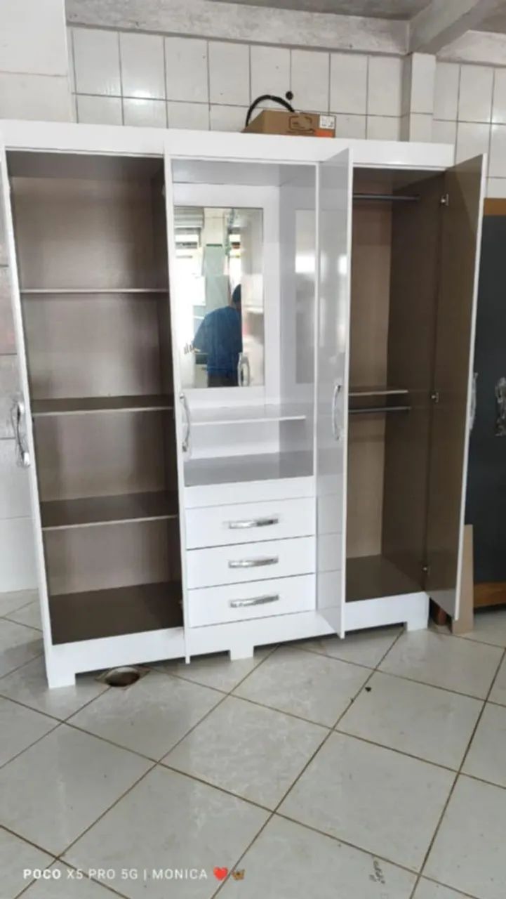 Guarda-Roupa Casal Branco novo - Foto 2