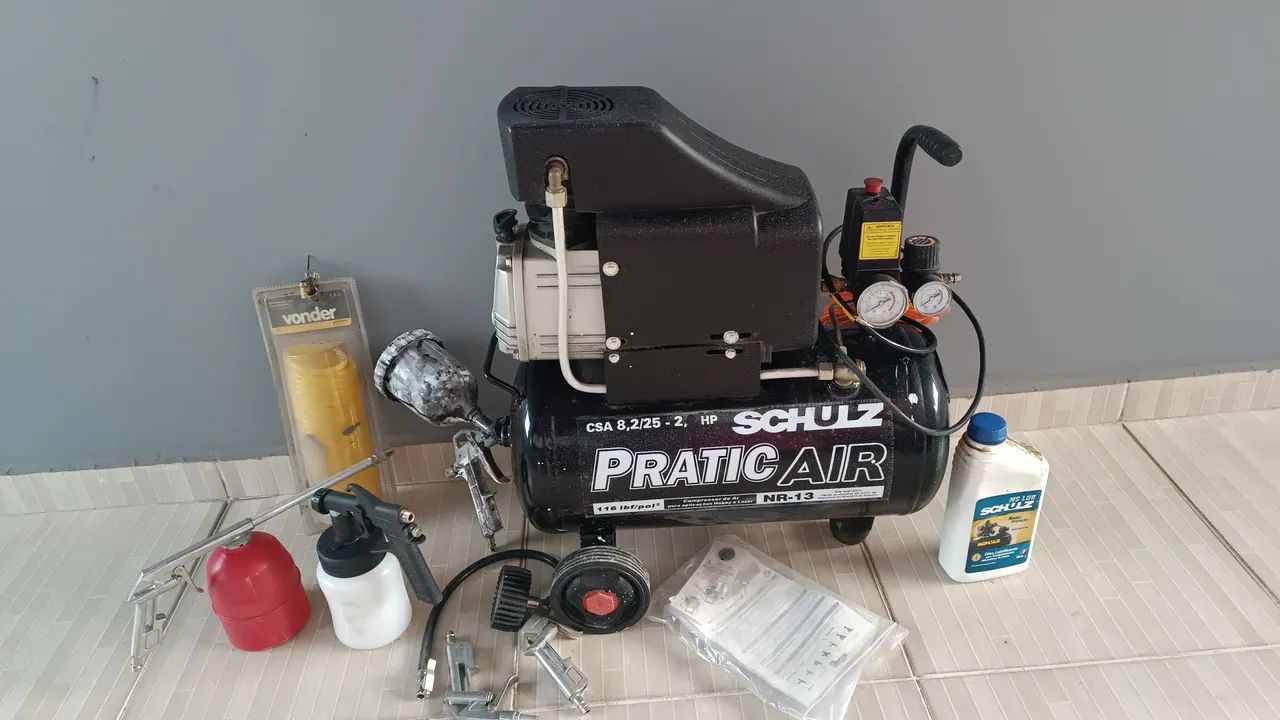 Compressor de ar Schulz Practic Air 116L/min 2HP - Foto 3