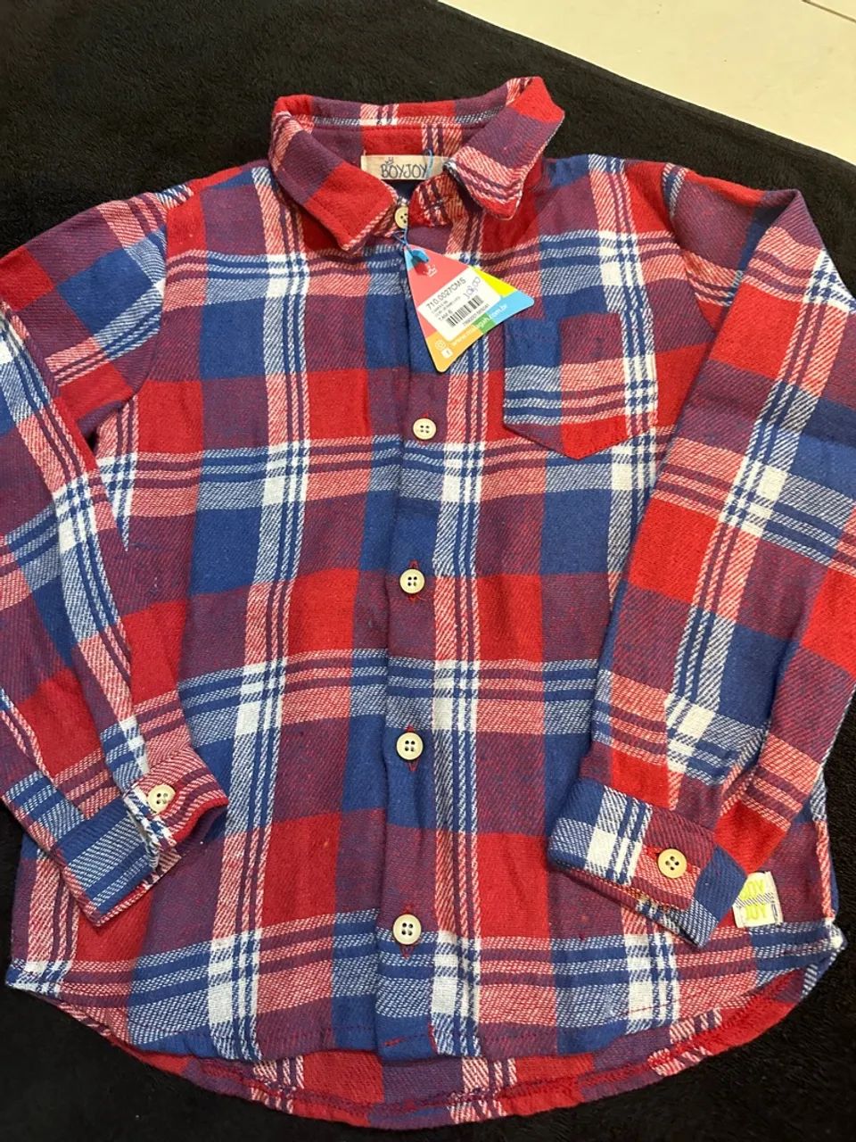 Camisa xadrez flanela da TAM 6 anos 