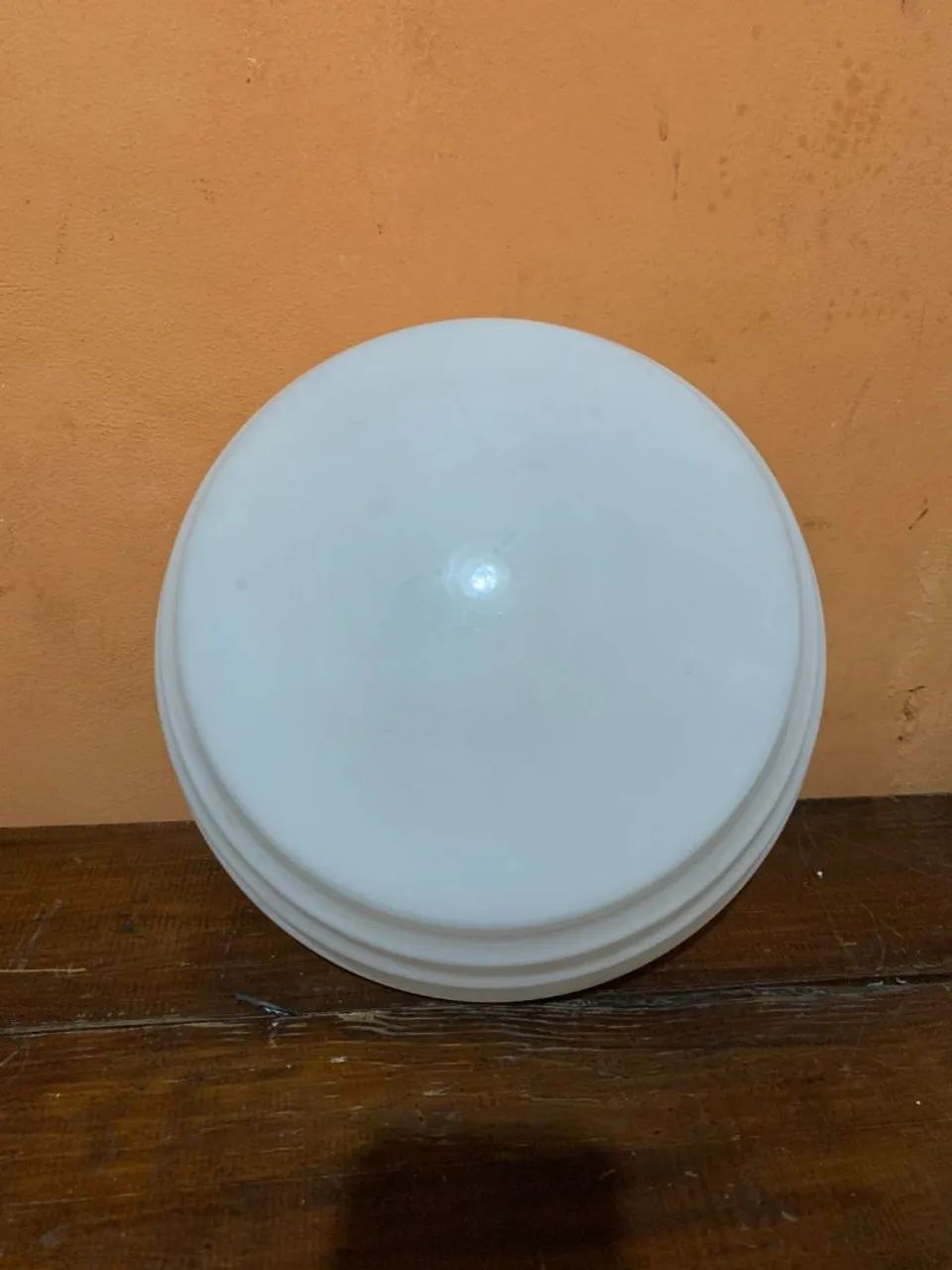 Luminária de vidro leitoso - Foto 2