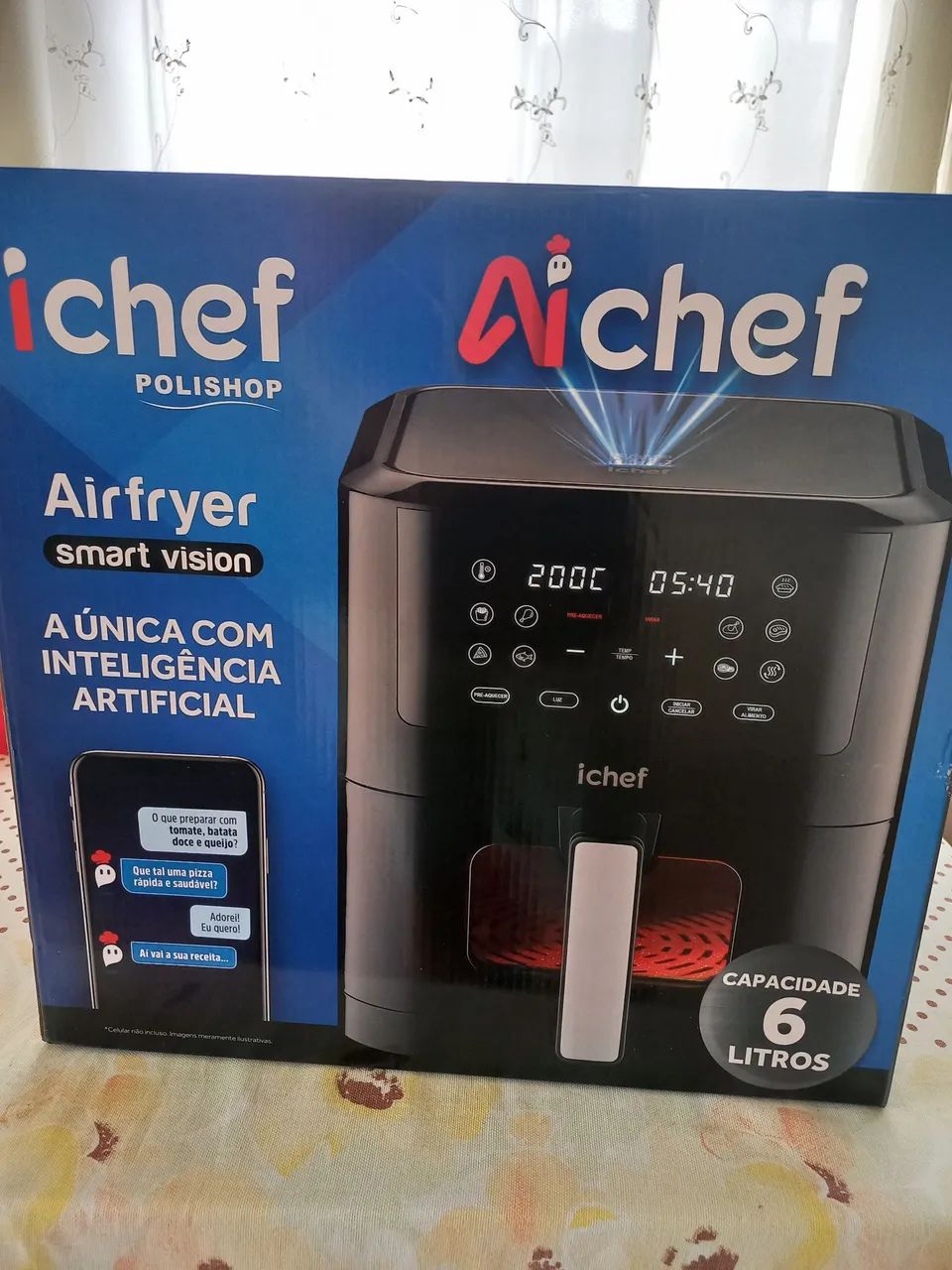 Airfryer Smart Vision Aichef 6 Litros