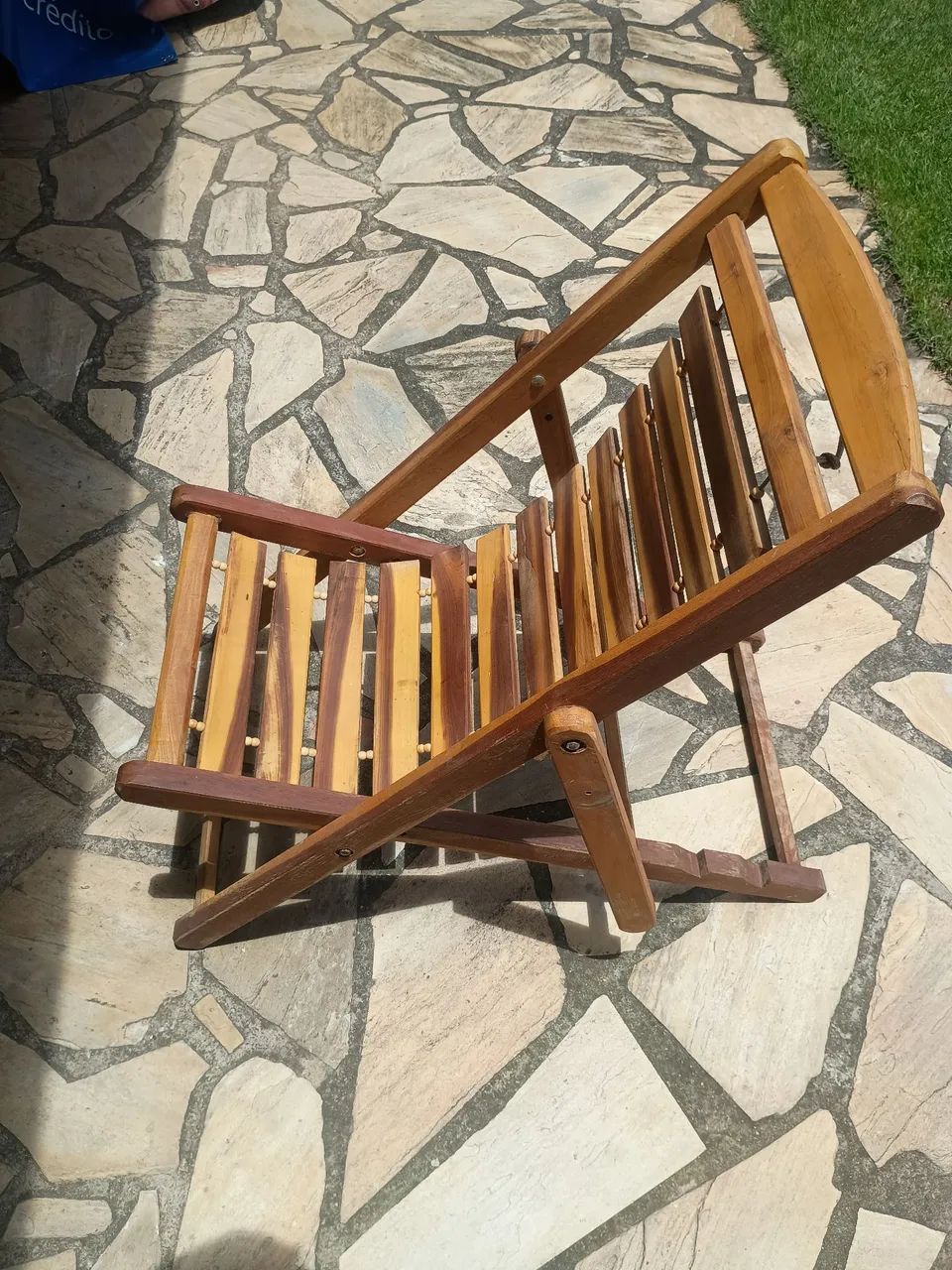 Espreguiçadeira de madeira 3 posições - Foto 2