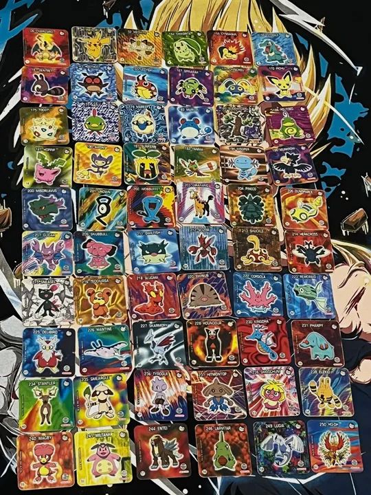 Tazos Pokémon Joken Po | Tazos Quadrados Joken Pokemon 