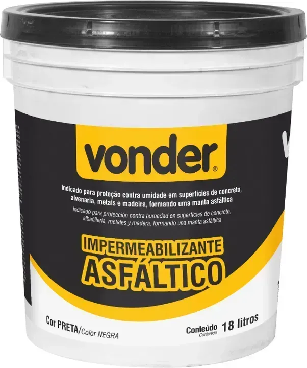 Impermeabilizante asfáltico 18 L, VONDER