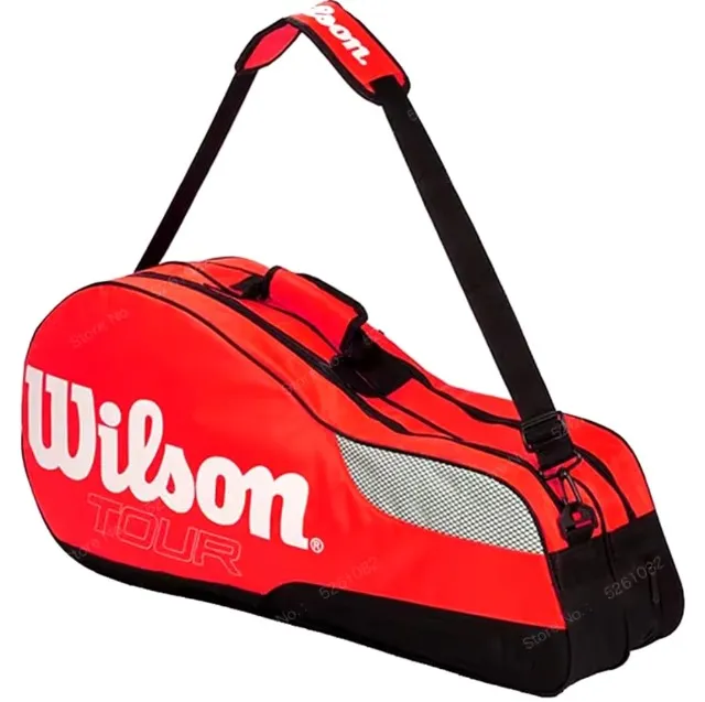 Raqueteira Wilson Tour Vermelha e Dupla