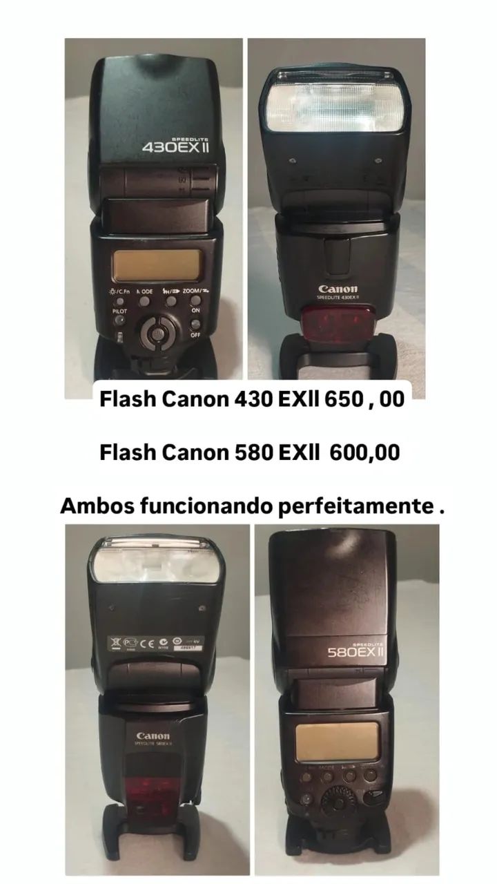 Flash Canon 430 EXII CANON 580EXII