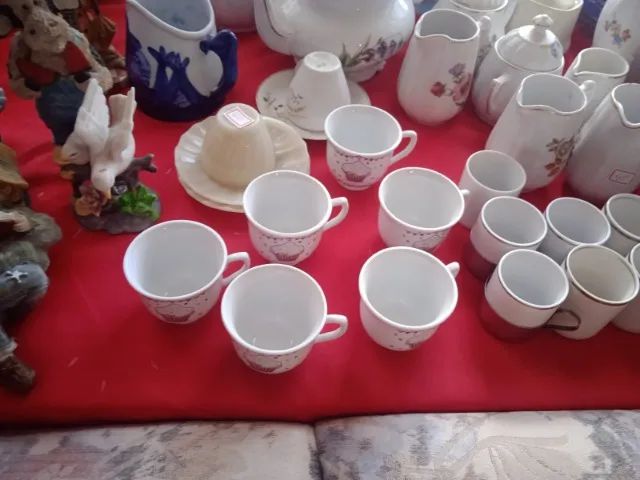 Conjunto de xícaras de café em porcelana fina linds 6 unidades antigos. - Foto 3