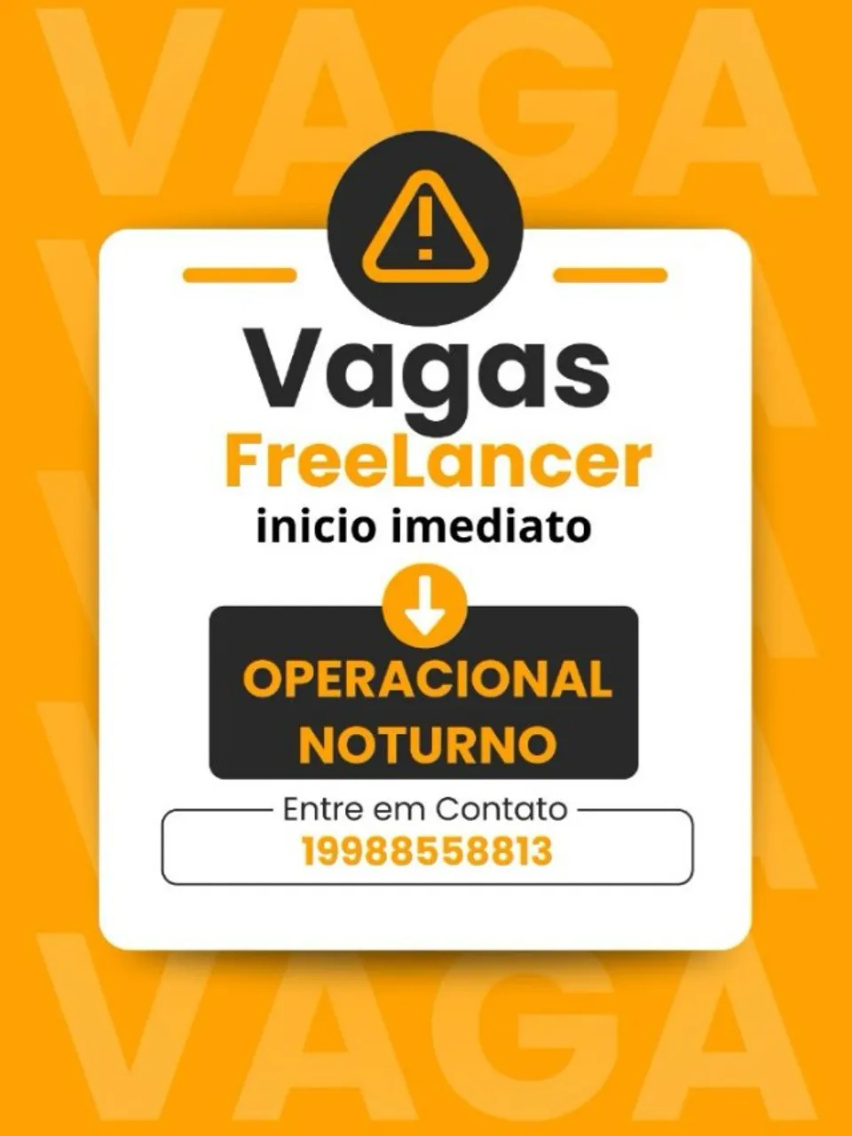 FreeLancer - Auxiliar Operacional Noturno Sorocaba
