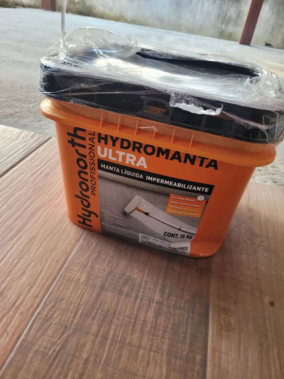 Manta Líquida Ultra Hydromanta Emborrachada Para Lajes Telhas Parede Piscina Balde 15kg - Foto 2