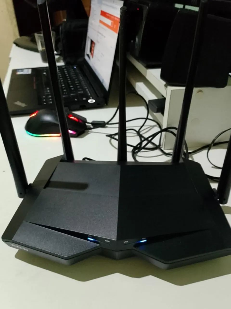 Roteador Tenda Ac7 Ac1200 5 antenas Dual Band 5Ghz e 2.4Ghz bivolt - Foto 4