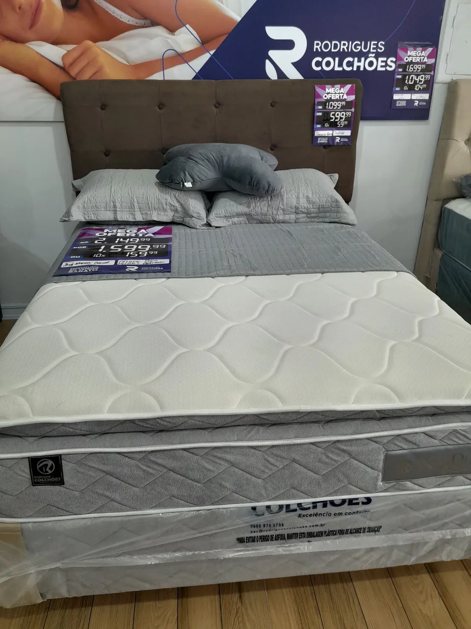 Cama Box Casal Rodrigues Colchões - Mega Promoção!
