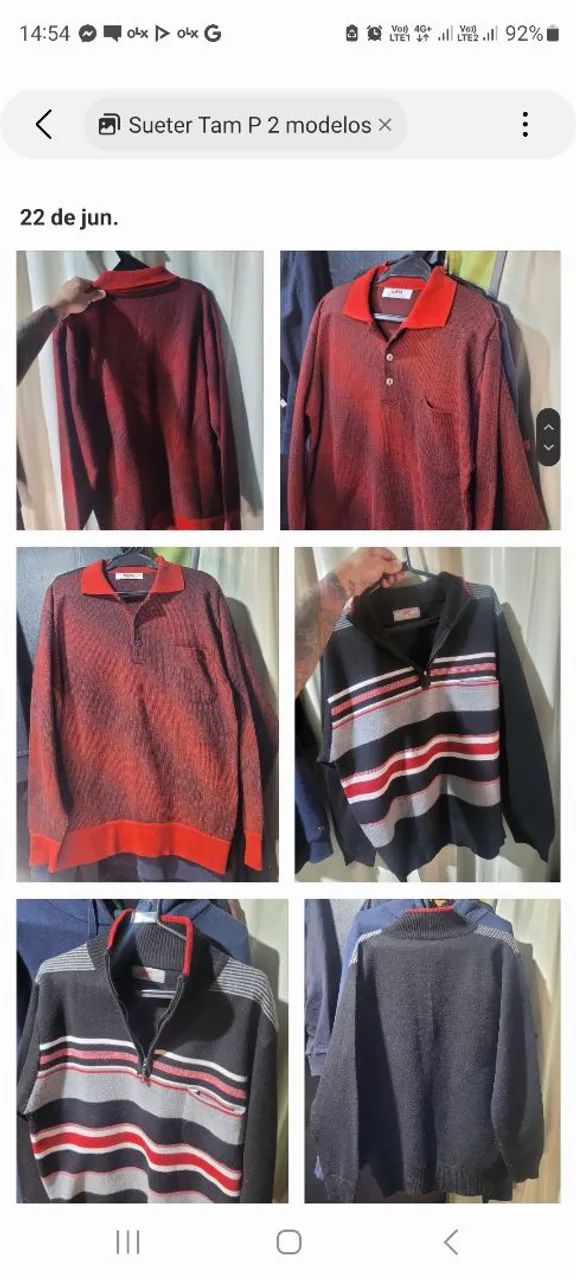 Blusas Masculinas Tam P e M