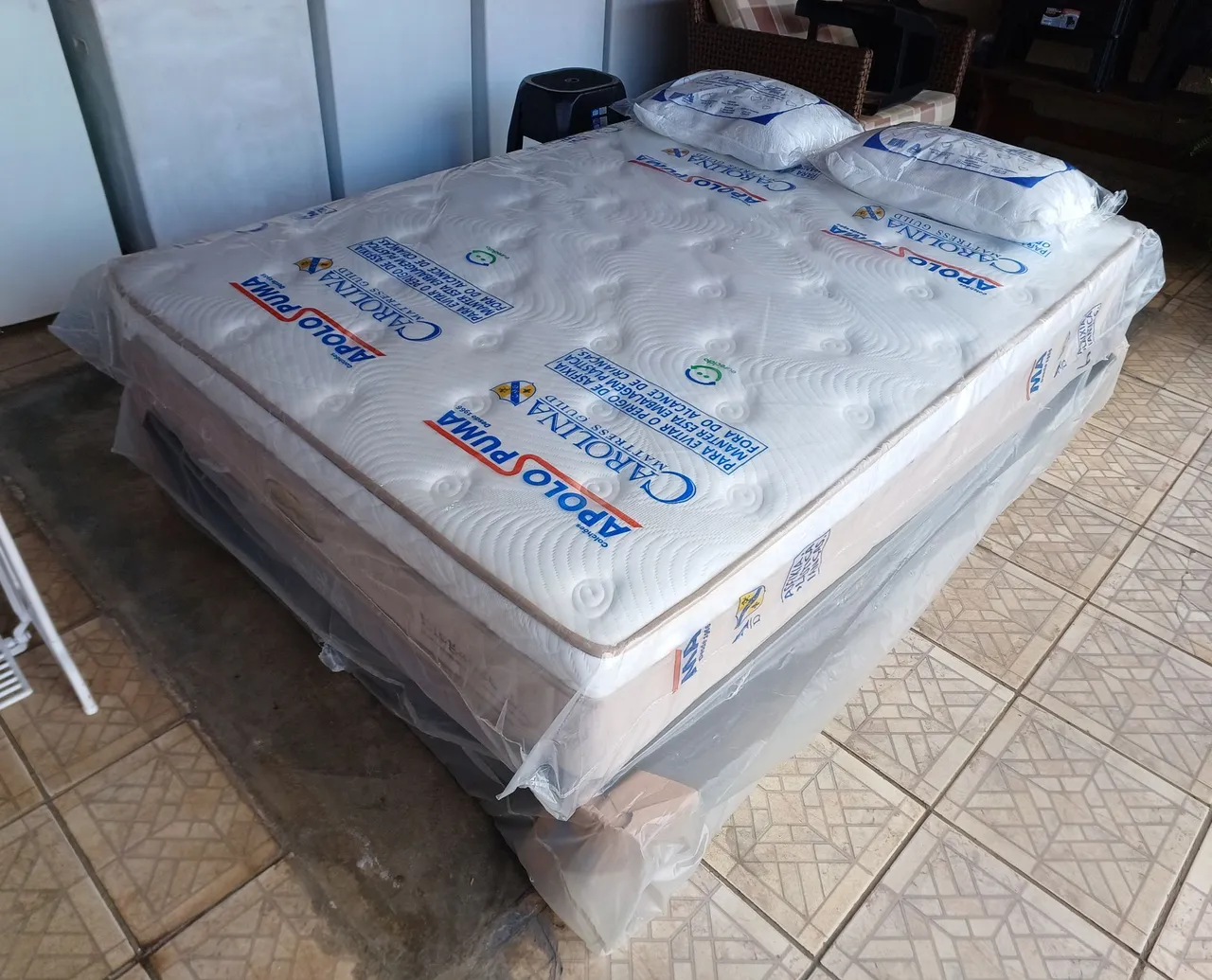 Cama Box Casal Novo + Colchão em Gel e Molas Ensacadas Novo + Entrega grátis em Sorocaba