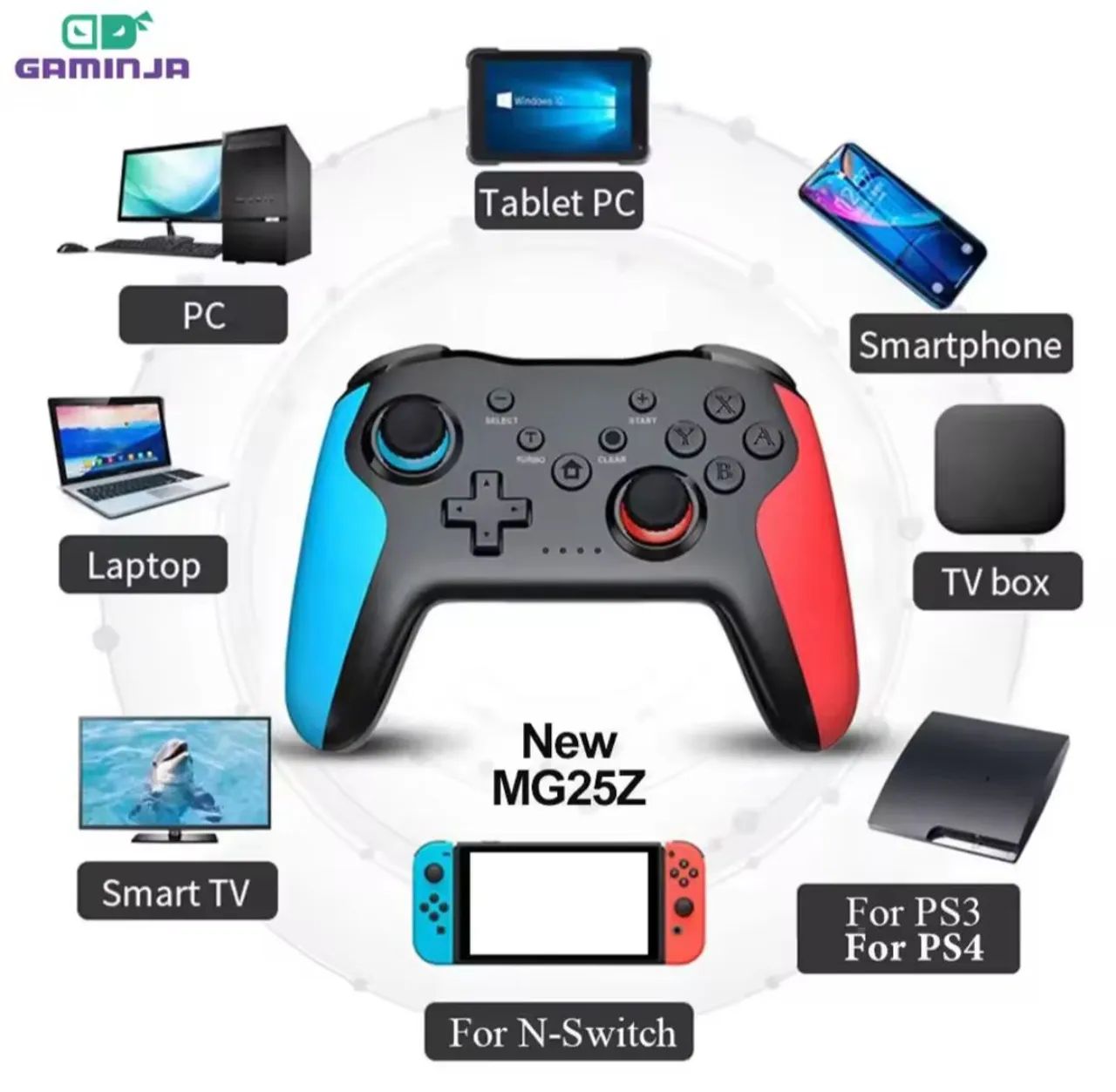 Controle Wireless para Switch, PS3, Android e PC - Novo - Foto 3