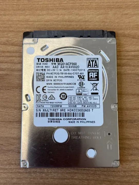 Vendo HD de notebook 500 GB novo