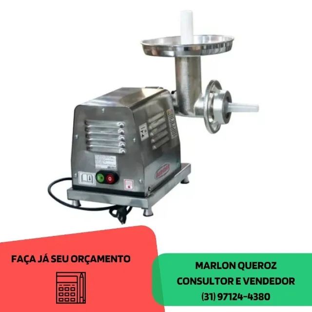 Moedor de Carne Boca 8 Bermar Inox Bivolt