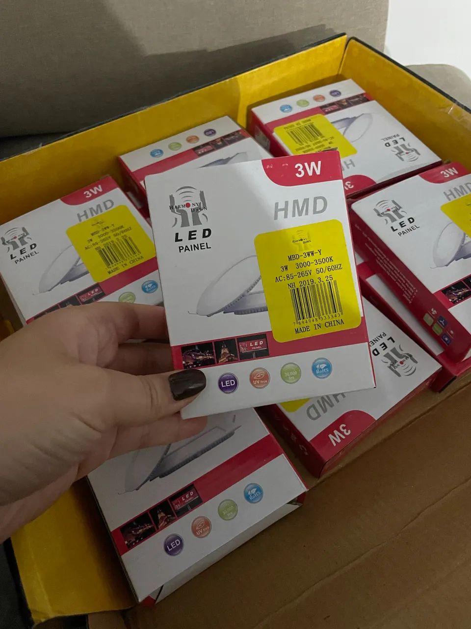 Led Painel Sobrepor - Kit c/ 12