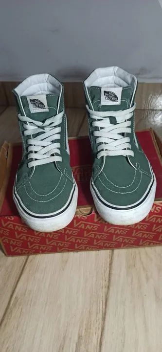 Tênis Vans SK8-HI Verde Original - Foto 4