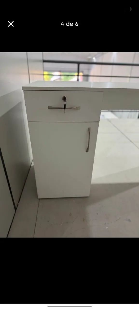 Mesa em L para escritório  - Foto 3