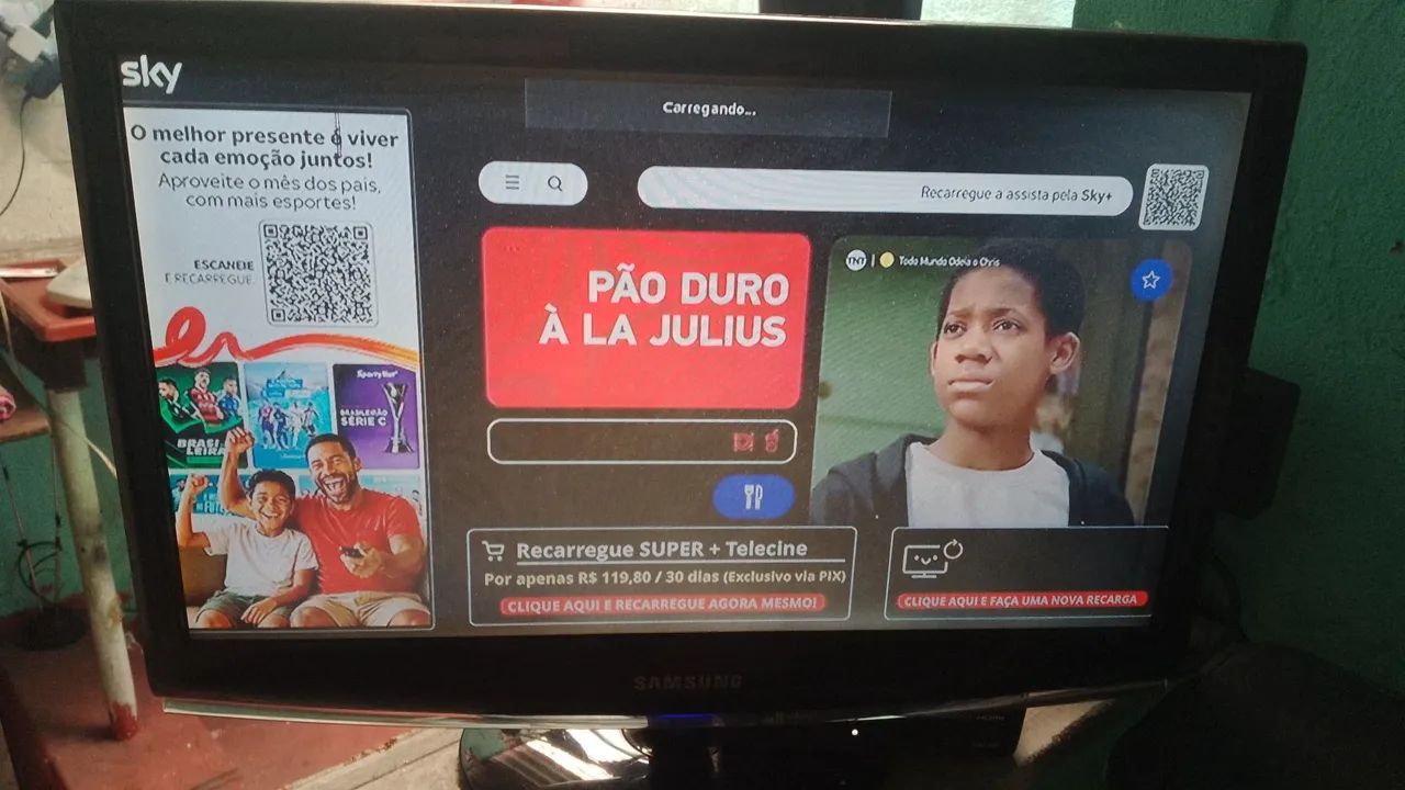 Monitor e tv sansumg analógica 20 polegadas.