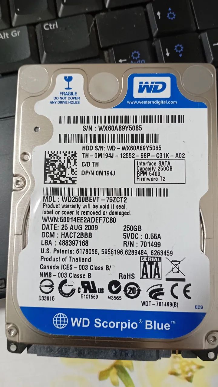 Lote de HDs Sata para notebook - troco em Iphone - Foto 4