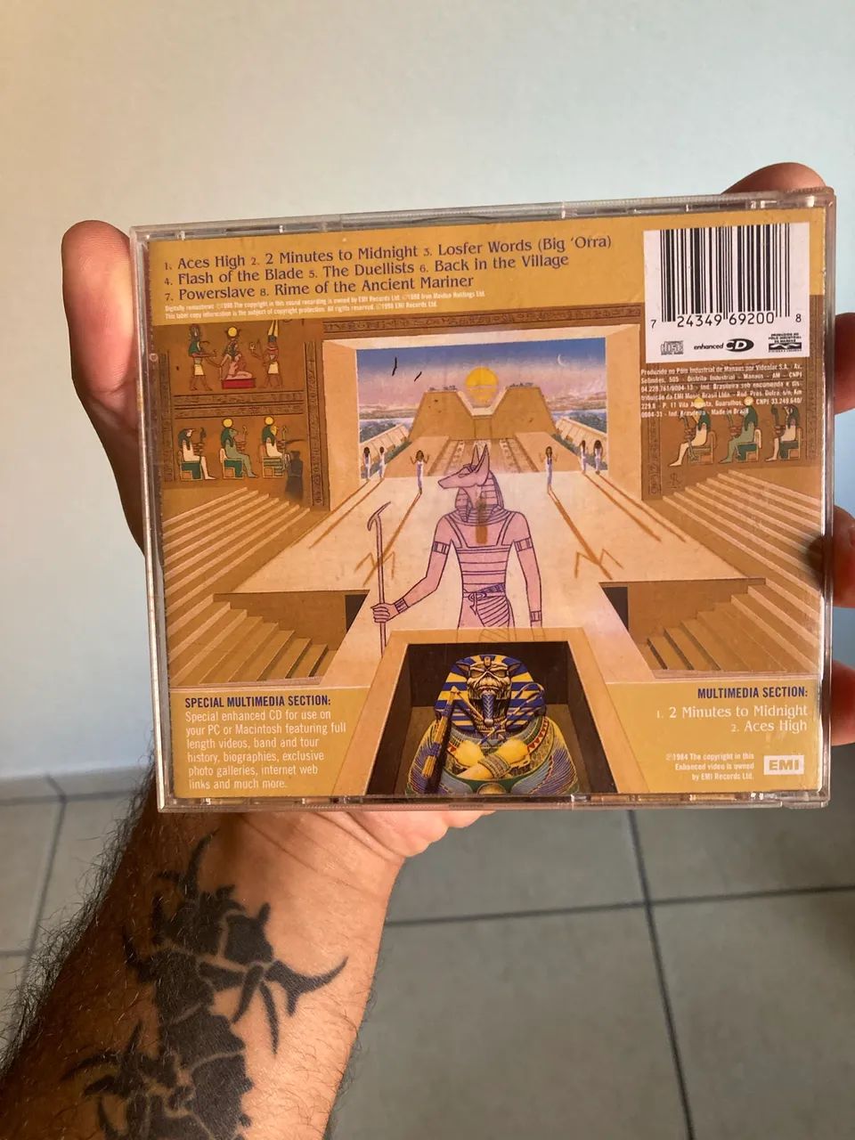 CD Iron Maiden powerslave - Foto 3