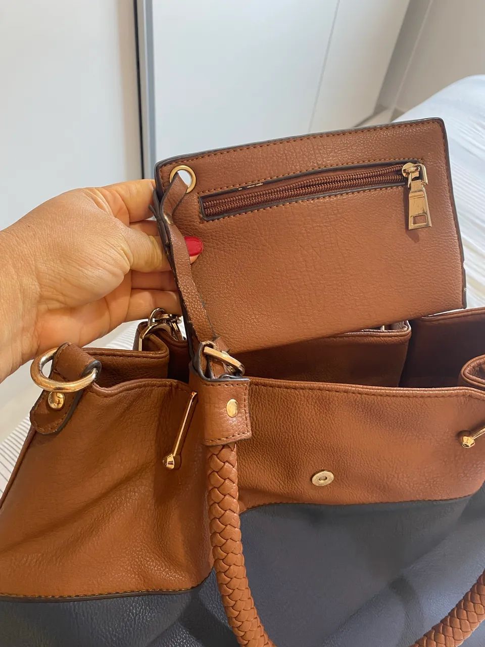 Bolsa de couro  - Foto 4