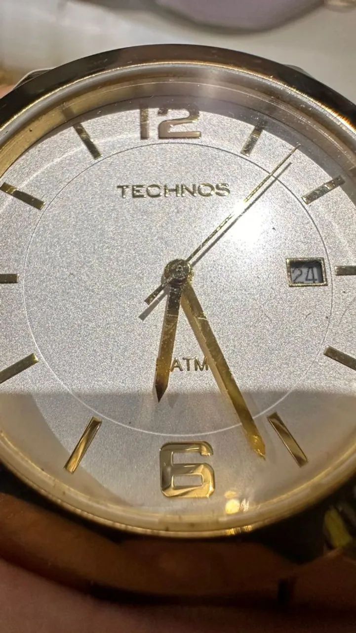 Relógio Technos Feminino Analógico Dourado