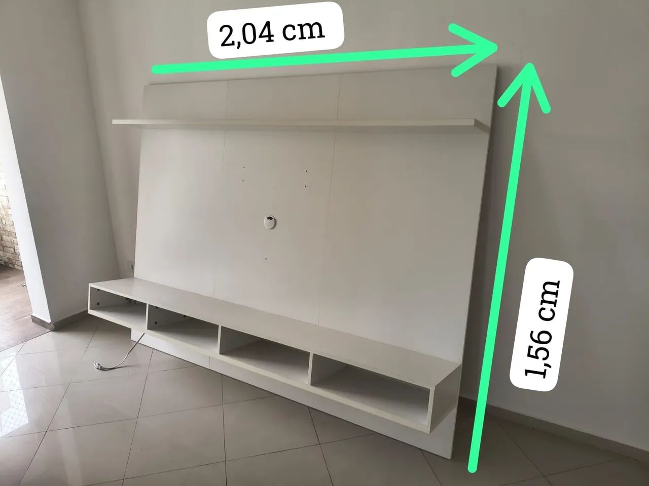 PAINEL PARA TV COM RACK - BRANCO