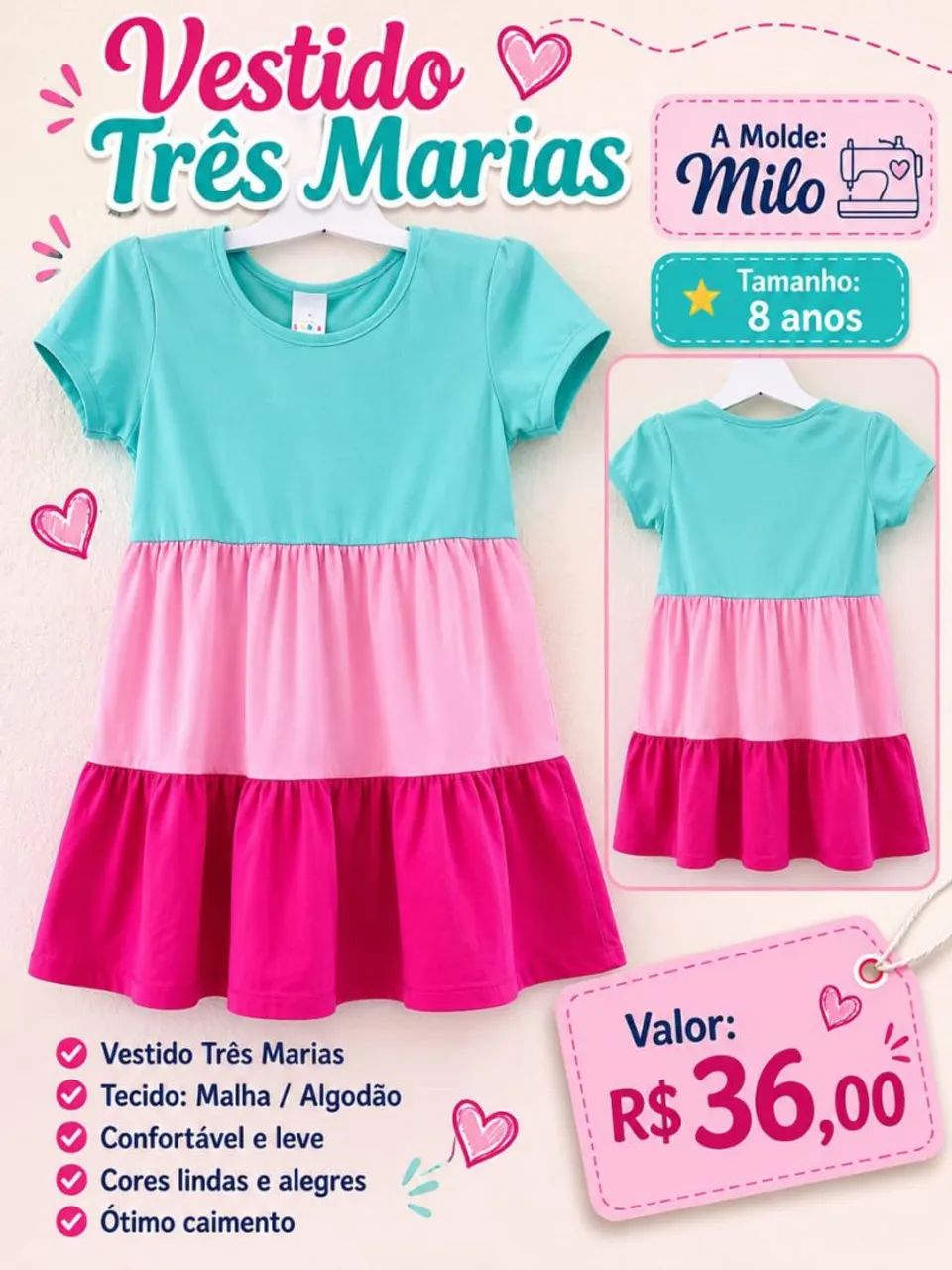 Vestidos infantil linha premium - Foto 3