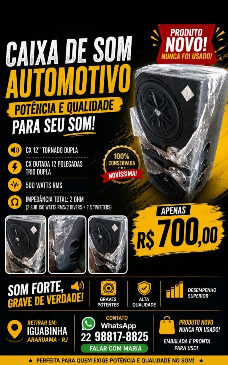 Caixa de som automotivo 