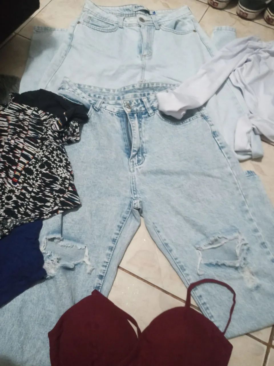 Roupas para bazar calça shorte tamanho 36/38 - Foto 2