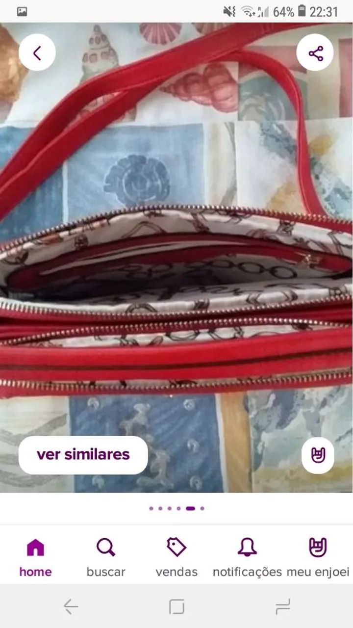 Bolsa Veryrio vermelha  - Foto 2