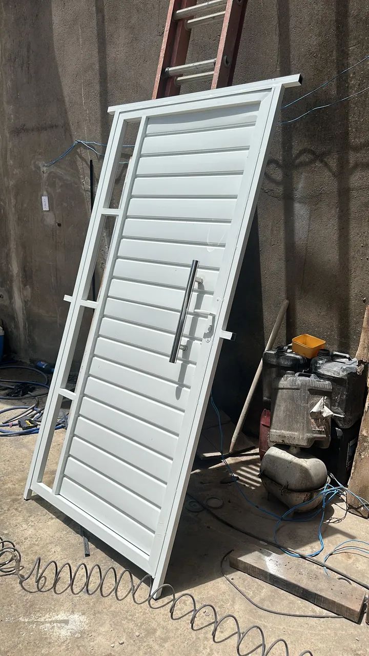 Porta galvanizada completa  - Foto 3