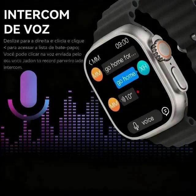 Smartwatch Ultra Relógio Inteligente Rl17 49mm Android Ios Smart Novo Loja Coimbra Computa - Foto 2