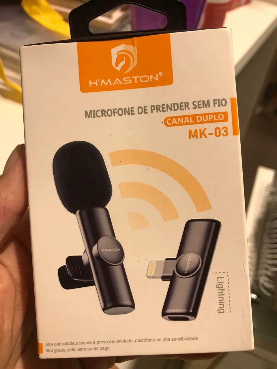 Microfone de lapela sem fio iPhone - Foto 2