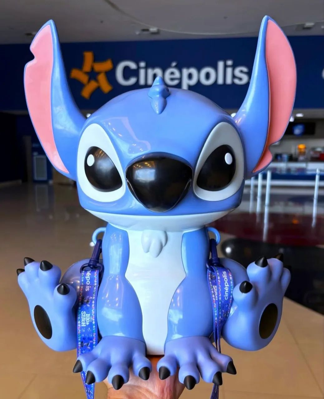 Balde de pipoca Stitch filme 
