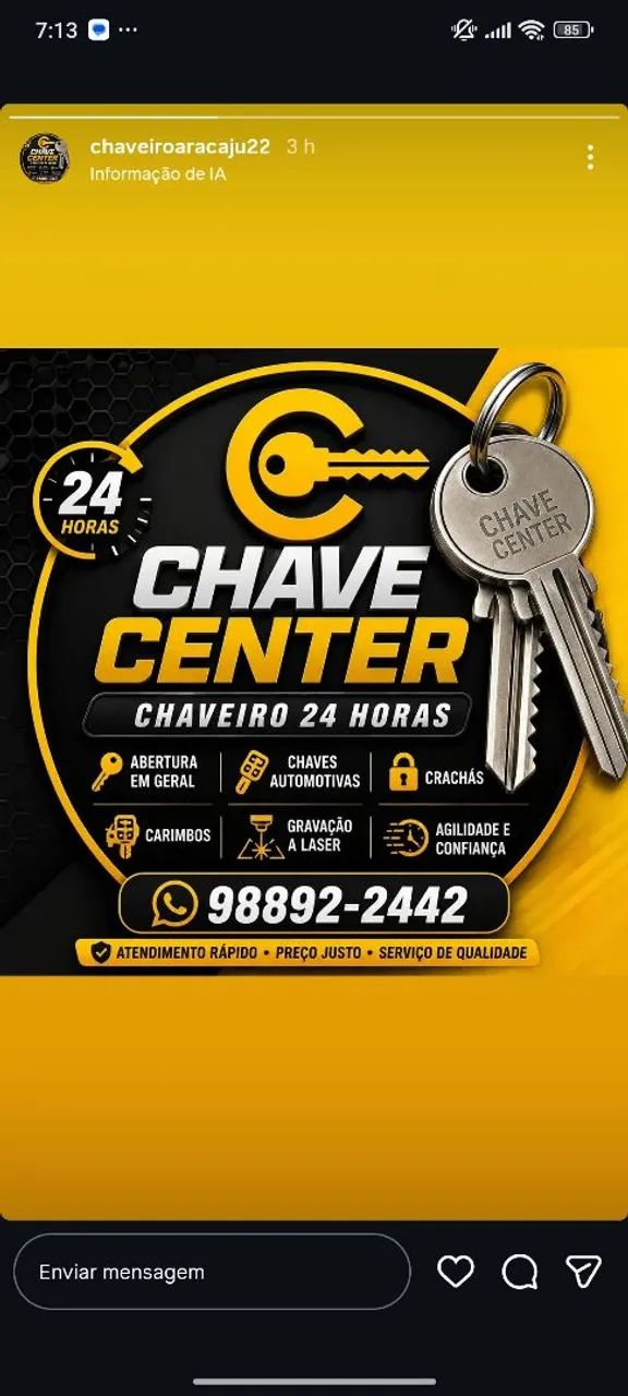 Chaveiro 24hrs 