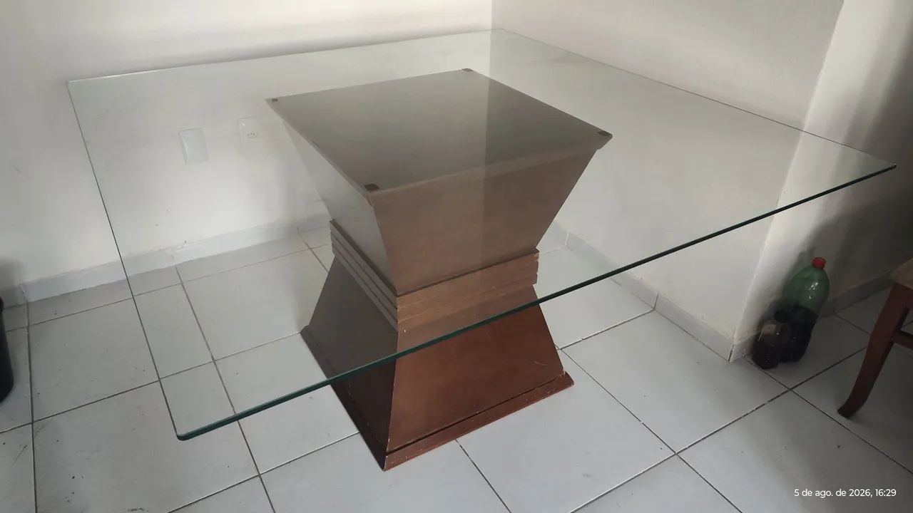 Mesa de Vidro 1,40 x 1,40 - Foto 3