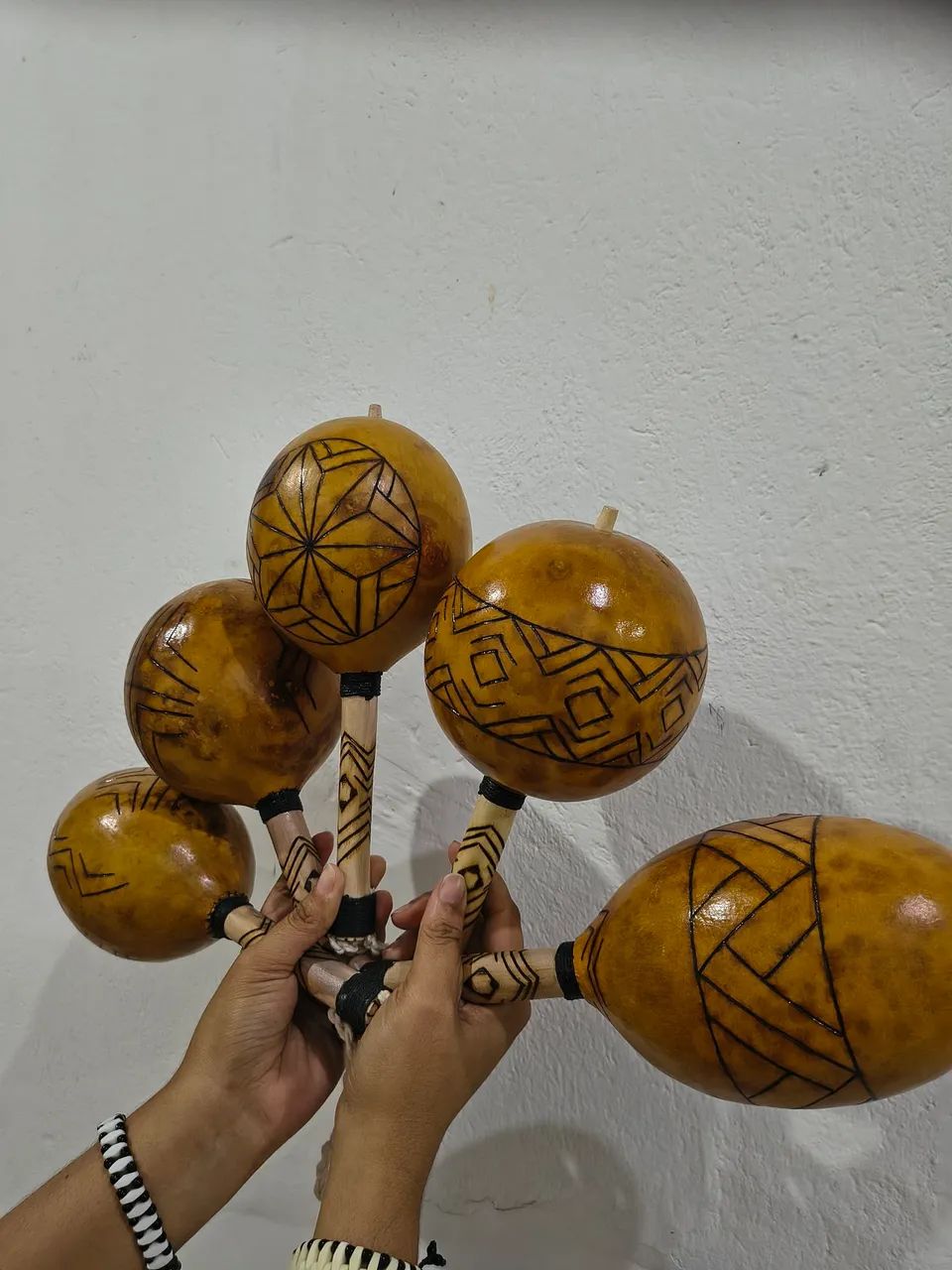 Maraca Cabaça Chocalho Indígena Kariri Xocó - Foto 2