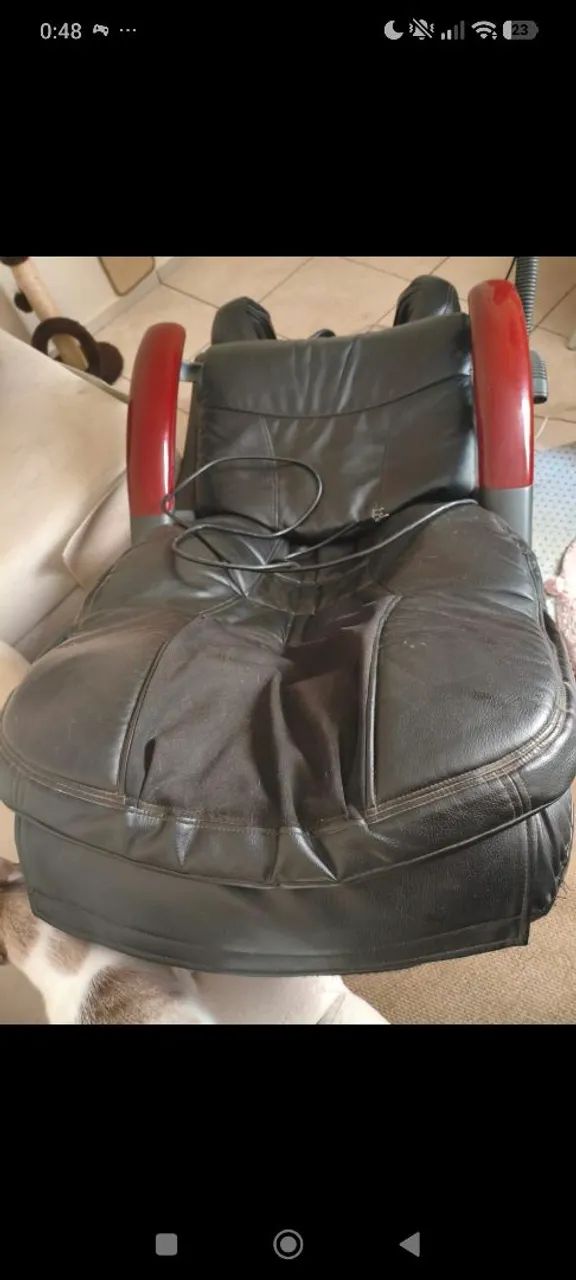 Cadeira de massagem elétrica couro  - Foto 3