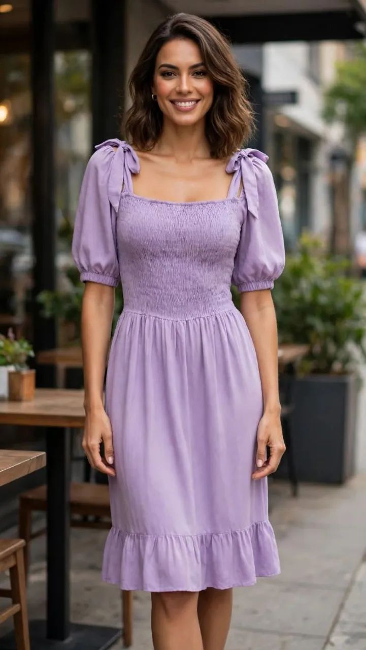 Vestido com lastex no busto 