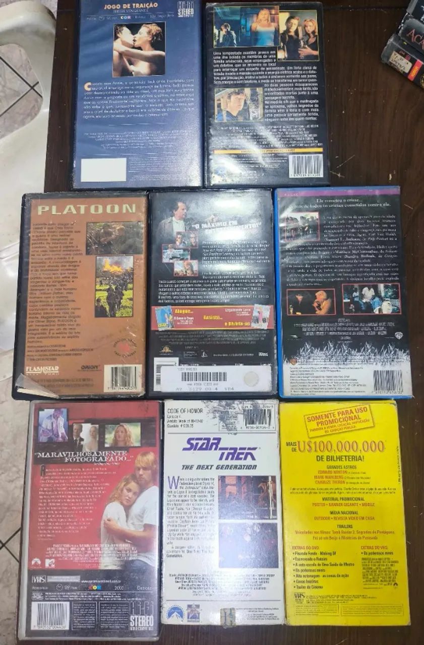 12 fitas VHS originais, filmes de ação, guerra, drama - Escorpião Rei - Gladiador  - Foto 6
