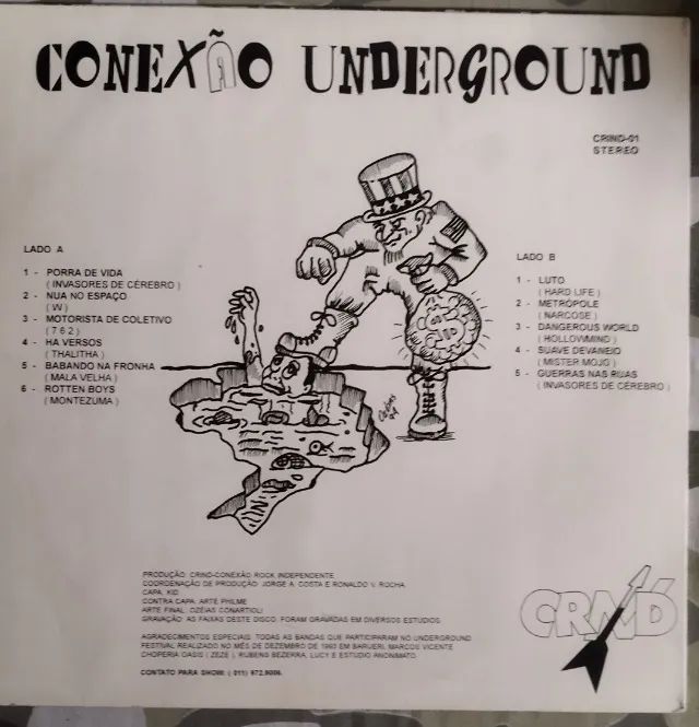 LP Vinil - Conexão Underground (Vários)(1995) VG+/EX - Foto 2