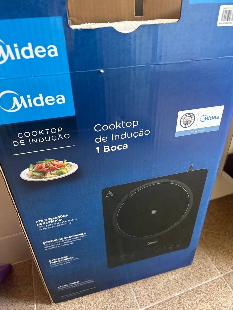 Cooktop indução Midea 1 boca