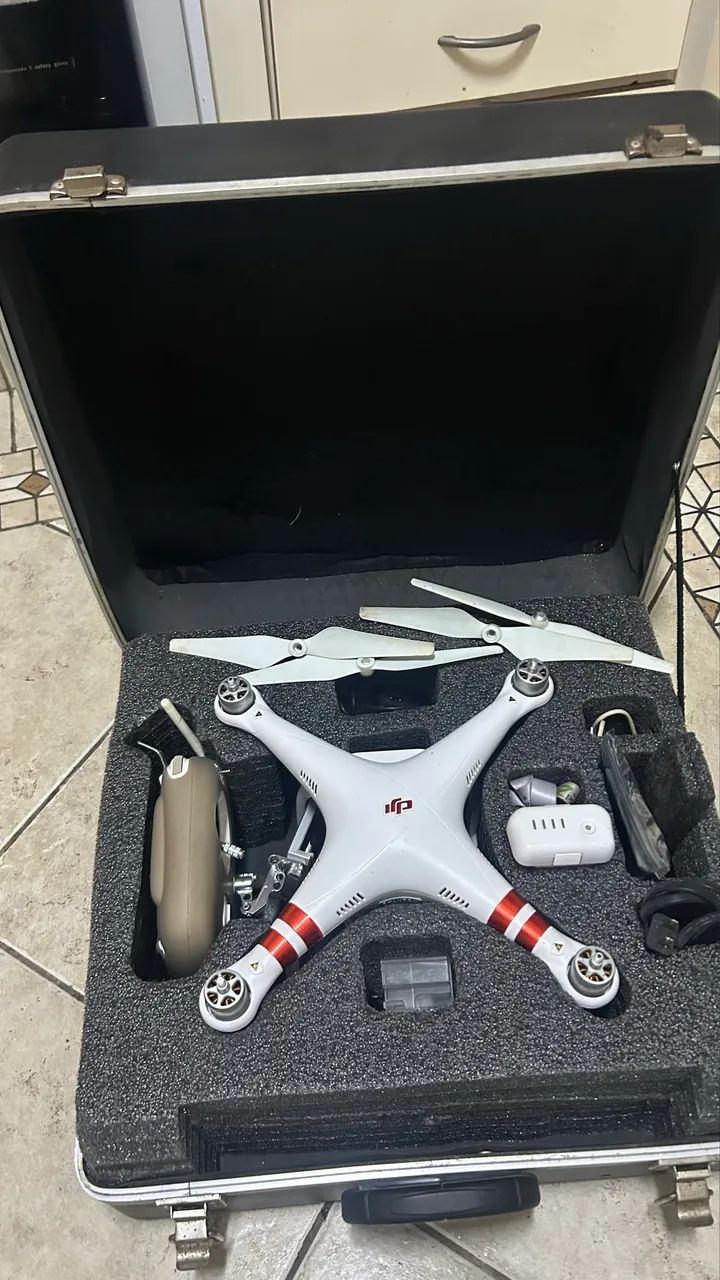Drone DJI Phantom 3 Standard + Hard Case KGB - único dono