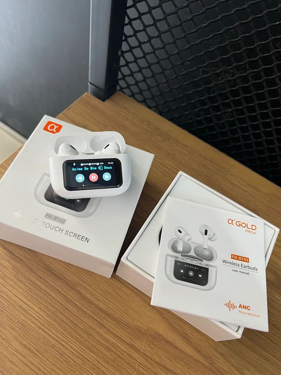 Fone de ouvido Touch Screen compatível iPhone Android