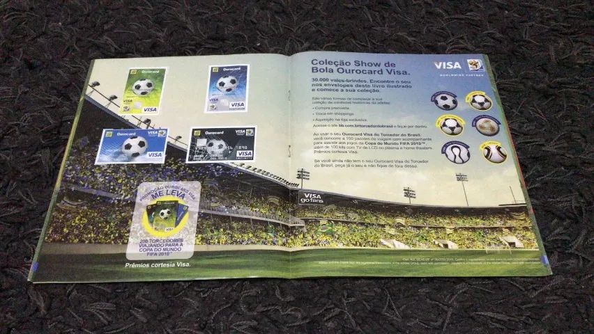 Album da Copa 2010 Complétissimo Com Encarte Visa Original