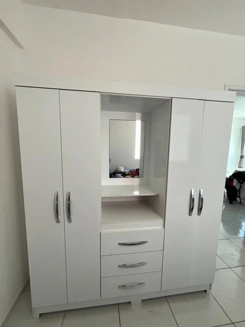 Guarda Roupa Casal (Branco)