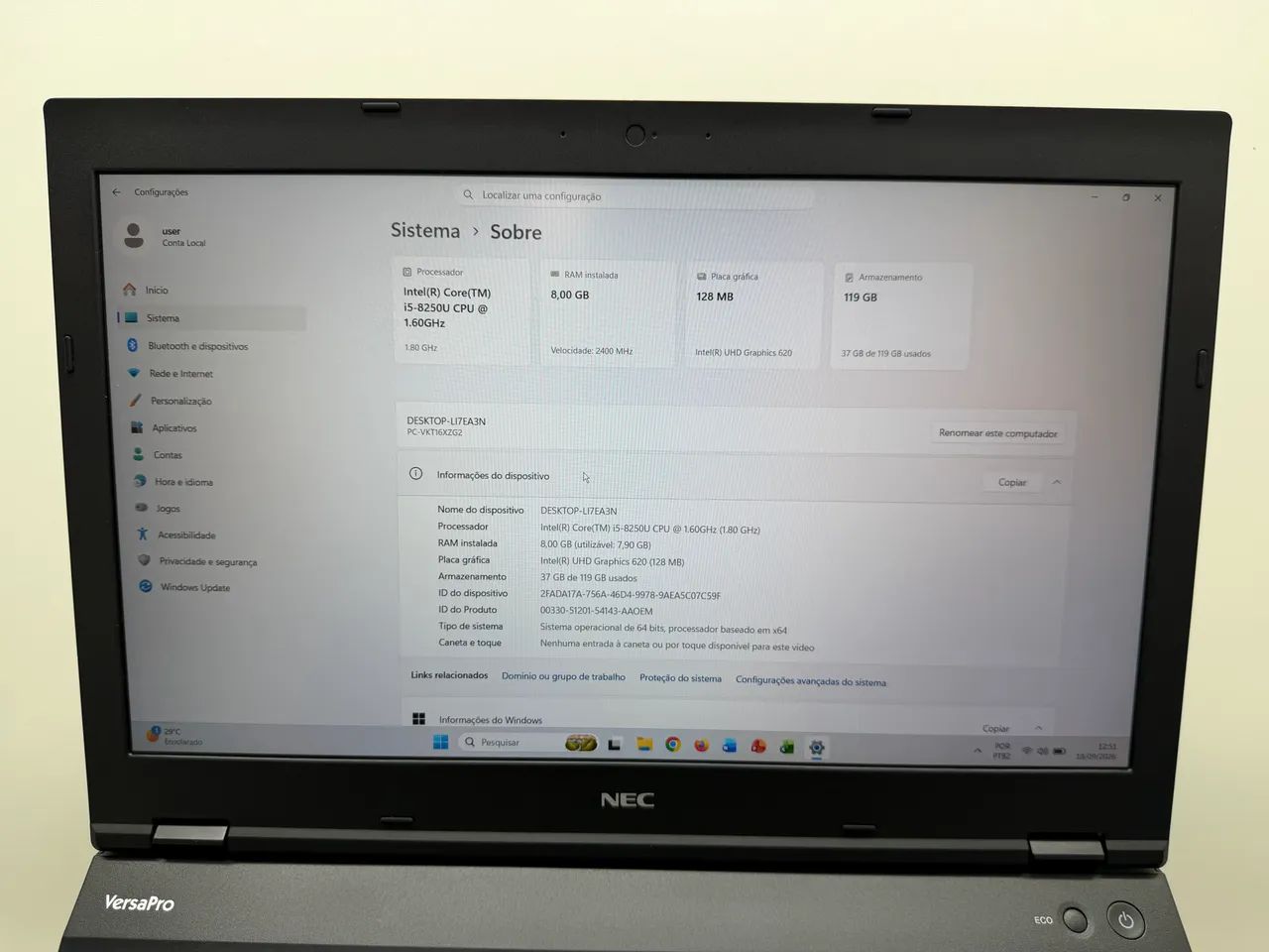 Notebook Japonês NEC versa Pro VX-2 - Notebooks - Asa Norte